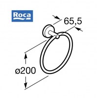 TOALLERO ANILLA TWIN ROCA